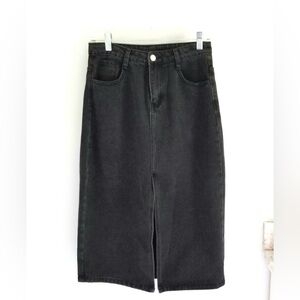 Hayden LA black denim skirt medium